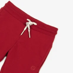 Boys Red Cotton Joggers