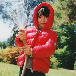 Boys Red New Maya Down Puffer Jacket