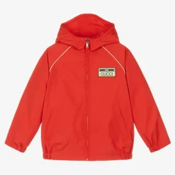 Boys Red Web Windbreaker Jacket