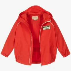 Boys Red Web Windbreaker Jacket