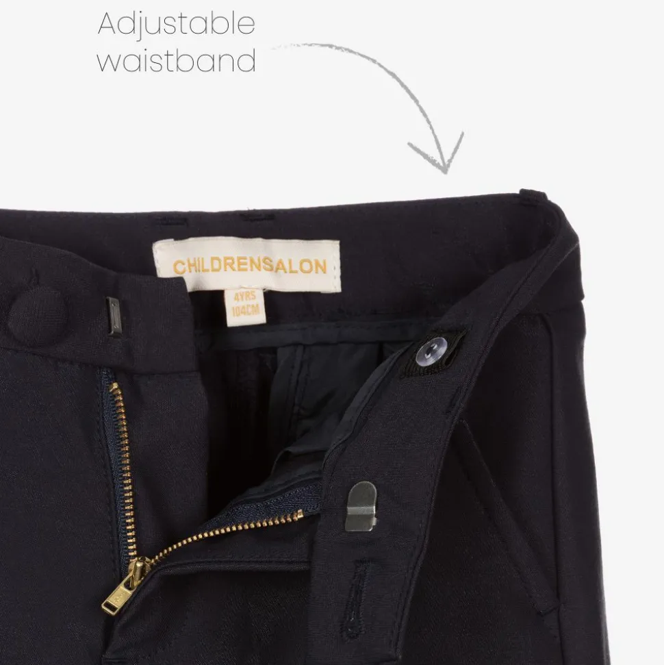 Boys Smart Blue Trousers