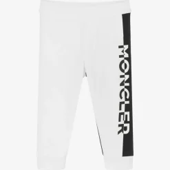 Boys White & Black Joggers