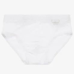 Boys White Cotton Pants