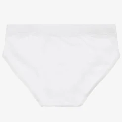 Boys White Cotton Pants