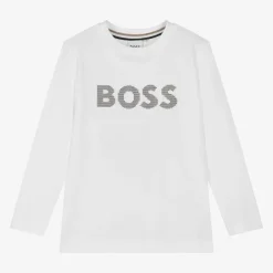 Boys White Cotton Top