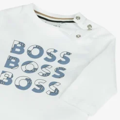 Boys White Cotton Top