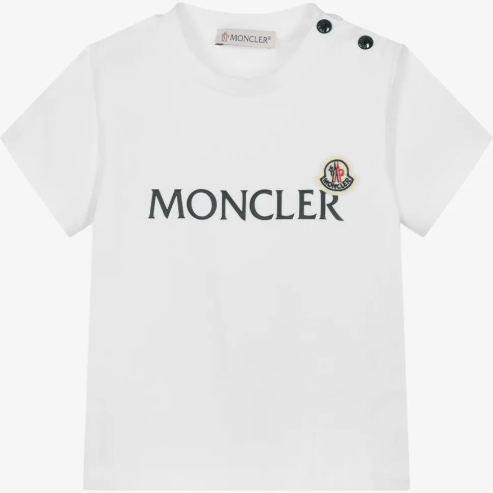 Boys White Cotton T-Shirt