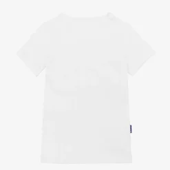 Boys White Cotton T-Shirt Vests (2 Pack)