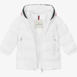 Boys White Down Padded Coat