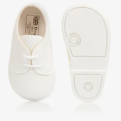 Boys White First Walker Shoes