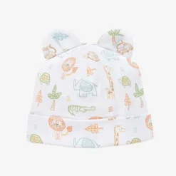 Boys White Jungle Adventure Pima Cotton Hat