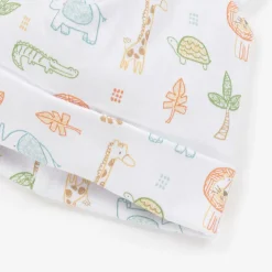 Boys White Jungle Adventure Pima Cotton Hat