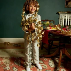 Boys White Leather Loafers