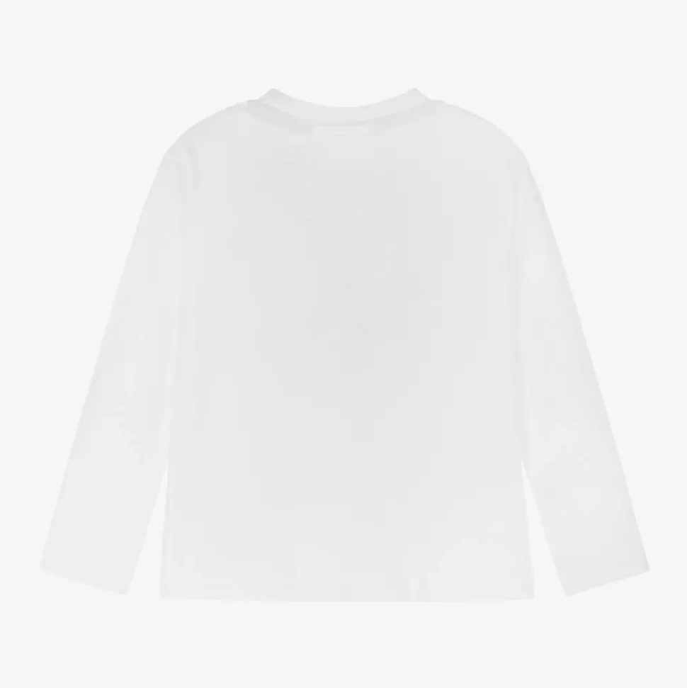 Boys White Organic Cotton Top