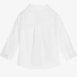 Boys White Organic Cotton Shirt
