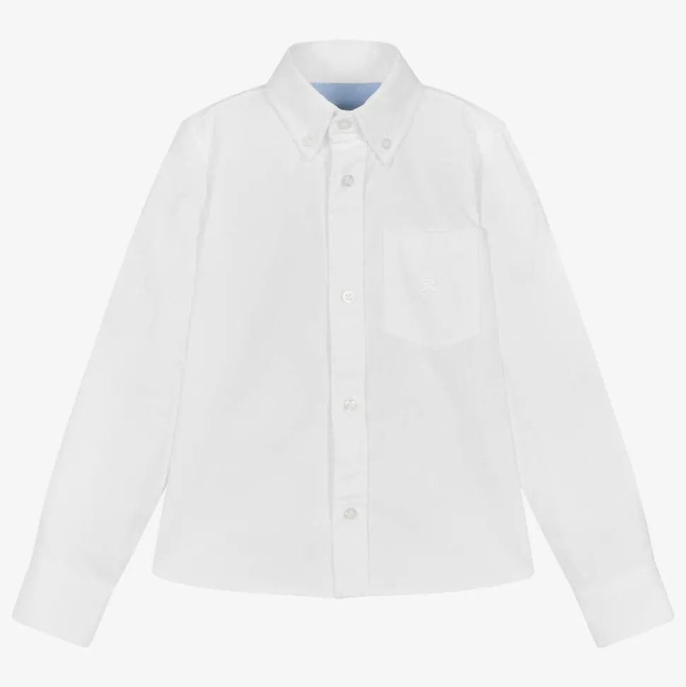 Boys White Oxford Cotton Shirt