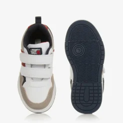 Boys White Velcro Trainers