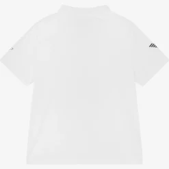 Boys White Ventus7 Sports Polo Shirt