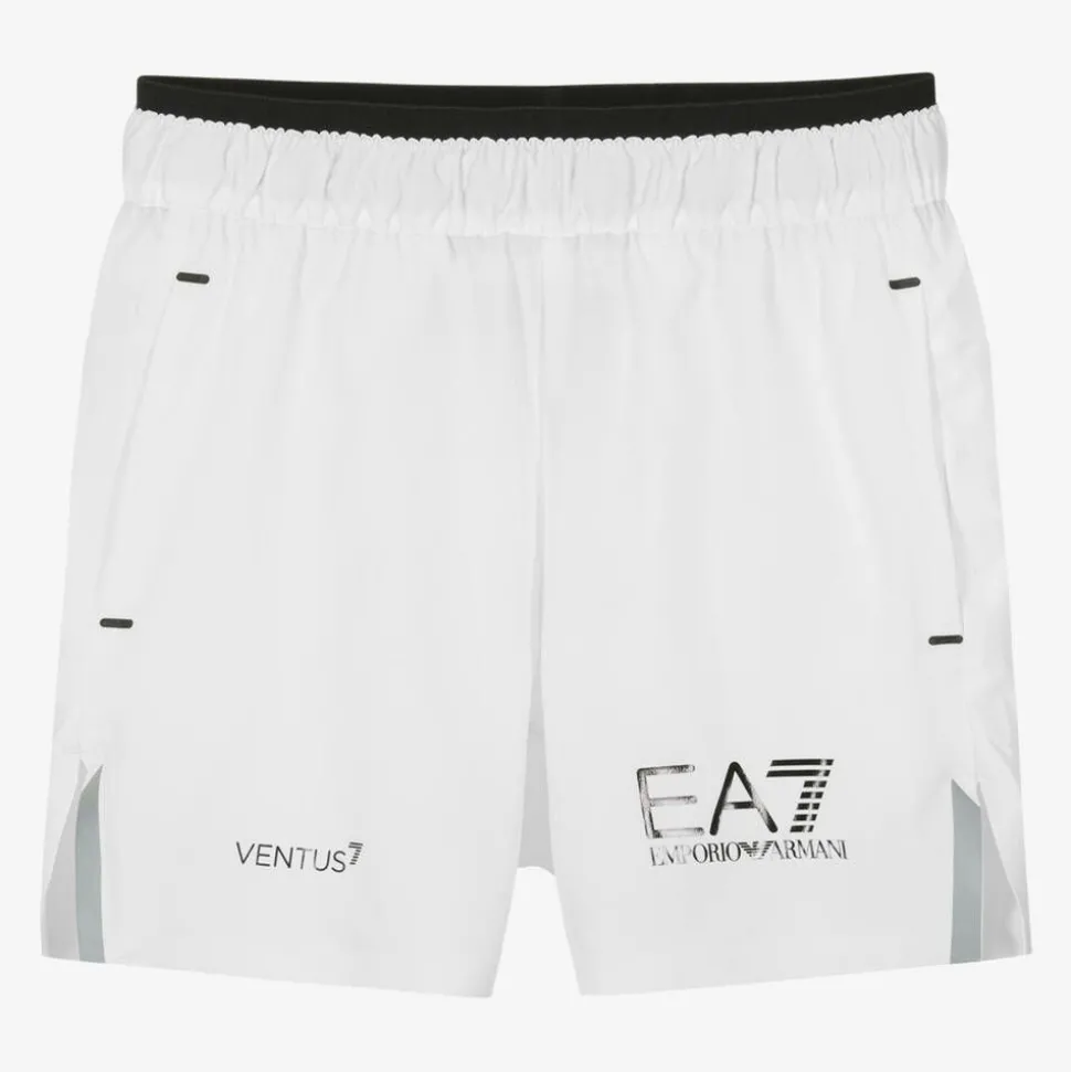 Boys White VENTUS7 Sports Shorts