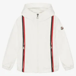 Boys White Windcheater Jacket