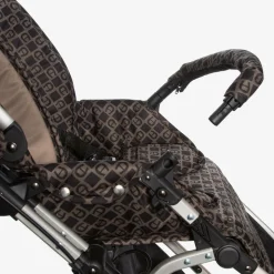 Brown & Black Logo Stroller