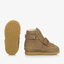 Brown First Walker Dog Boots