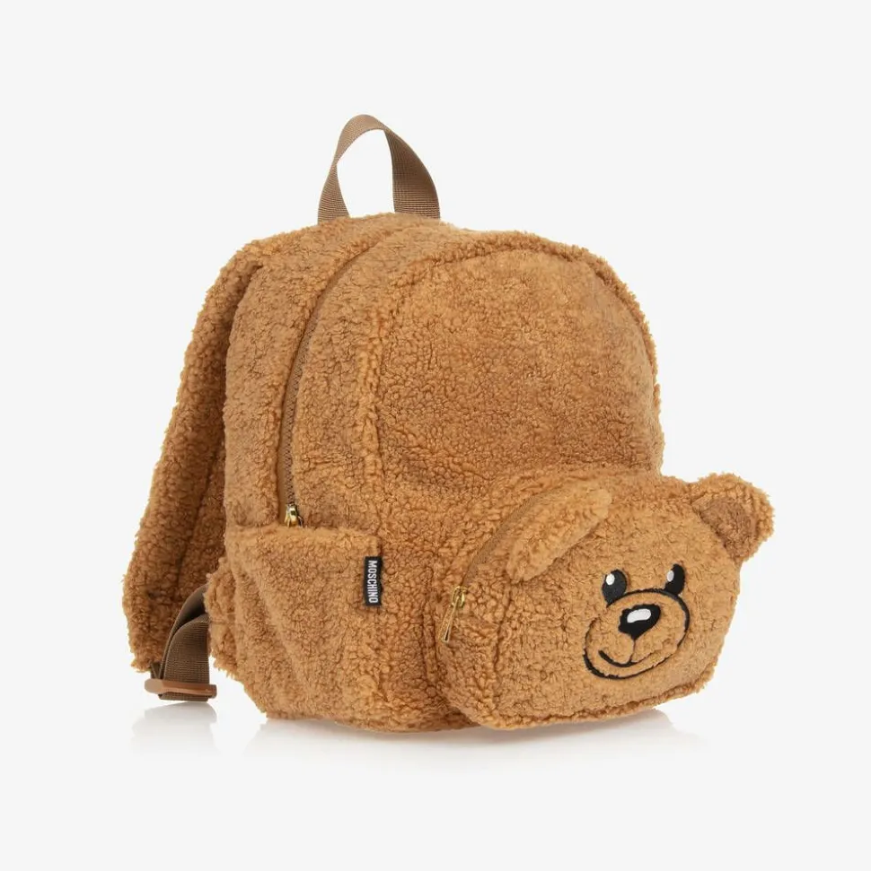 Brown Fleece Teddy Bear Backpack (25cm)