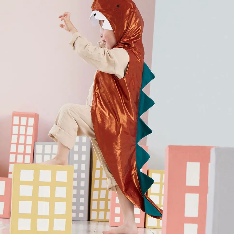 Brown Hooded Dinosaur Costume