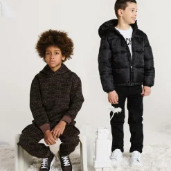 Brown Knitted Hoodie