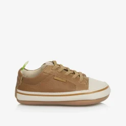 Brown Leather First Walker Trainers