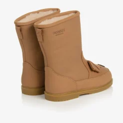 Brown Leather Koala Boots