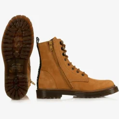 Brown Nubuck Leather Boots