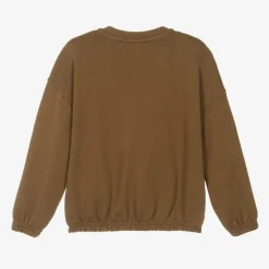 Brown Organic Cotton Snake Sweatshirt