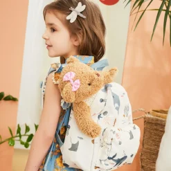 Brown Pink Dress Teddy Bear (34cm)