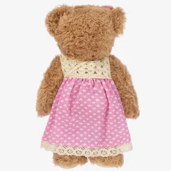 Brown Pink Dress Teddy Bear (34cm)