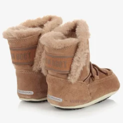 Brown Suede Baby Moon Boots