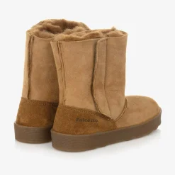 Brown Suede Leather Boots