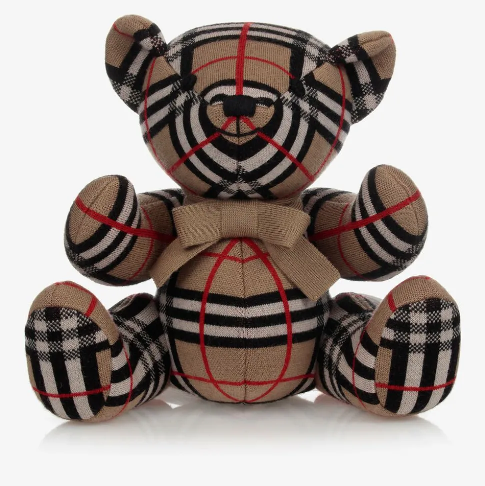 Check Wool Thomas Bear (25cm)
