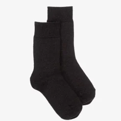 Dark Grey Wool Socks