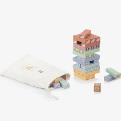 Farmyard Animals Tumbling Tower Game