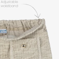 Girls Beige & Ivory Skort