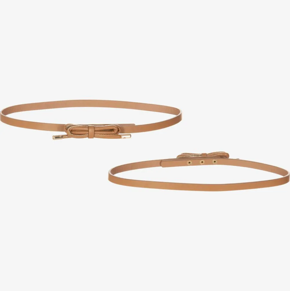 Girls Beige Faux Fur Gilet