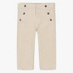 Girls Beige Glittery Needlecord Trousers