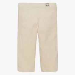 Girls Beige Glittery Needlecord Trousers