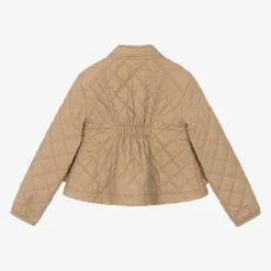 Girls Beige Quilted Kamaria Jacket