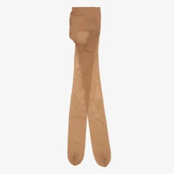 Girls Beige Sheer Matt Tights
