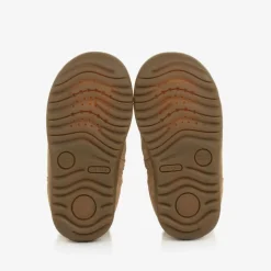 Girls Beige Suede Leather Boots