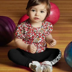 Girls Black Cotton Leggings