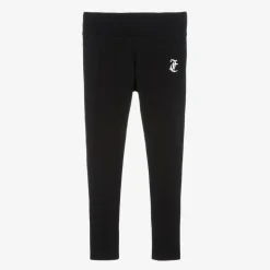 Girls Black Cotton Leggings