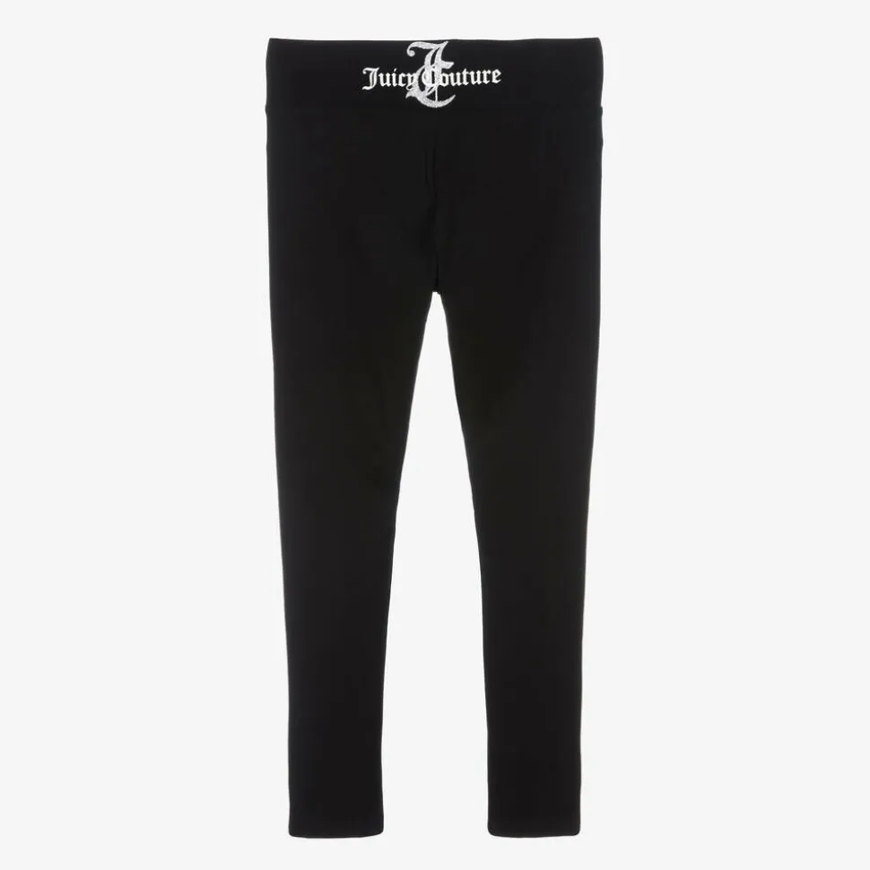 Girls Black Cotton Leggings